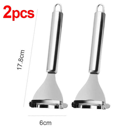 Stainless Steel Corn Peeler Stripper Serrated Cob Shaver Kitchen Gadget (1 or 2-Pack)