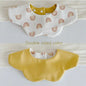 Baby Cotton U-Shaped Waterproof Bibs 28 x 30 cm (11 x 12 in) Cartoon Drool Saliva Scarf Burp Cloths, Unisex Feeding