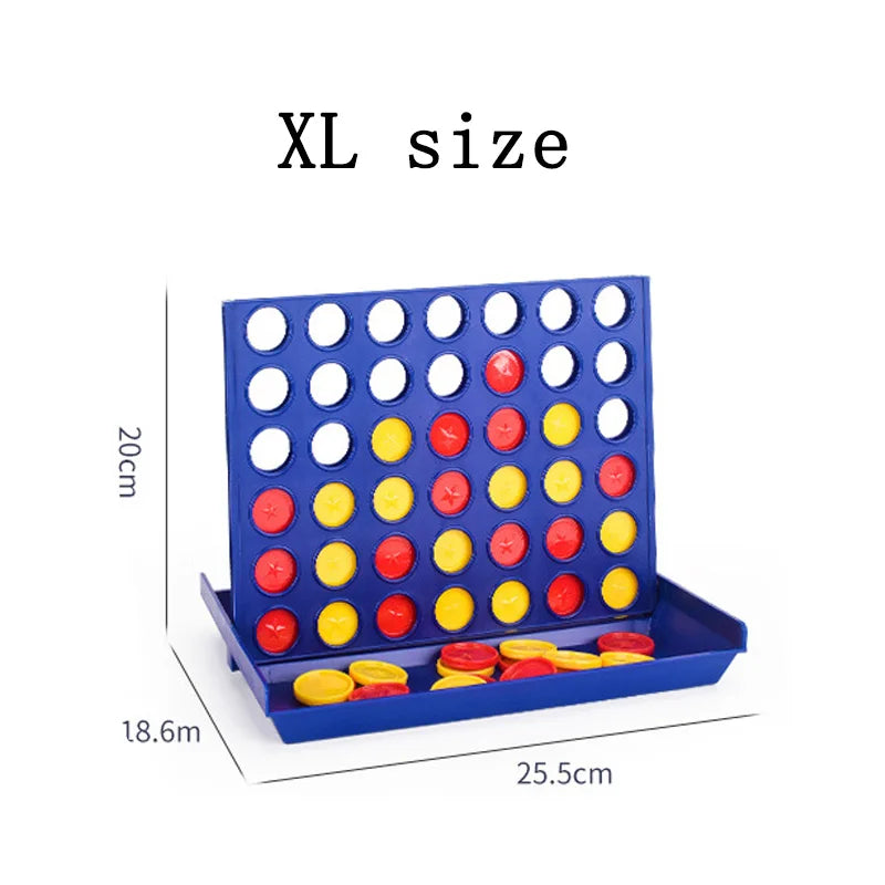 Foldable Connect 4 Travel Board Game – 4-in-a-Row Portable Family Strategy Toy for Kids