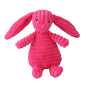 Plush Corduroy Squeaky Dog Toy, Bite-Resistant Animal Plush for Puppies & Small to Large Dogs, Training & Chew Toy