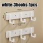 Heavy-Duty Adhesive Wall-Mounted Towel and Clothes Hook - No-Drill Stainless Steel Multi-Hook for Bathroom and Kitchen