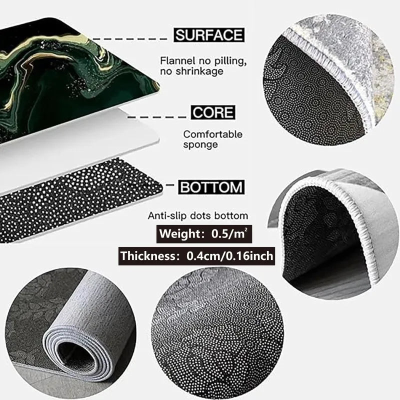 VIAKAM Soft Diatomite Floor Mats Household Bathroom Doorway Water-absorbent Floor Mats Bathroom Entrance Non-slip Foot Mats