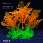 Artificial Aquarium Plants – Plastic Underwater Green Shrubs with Resin Base, Fish Tank Decoration