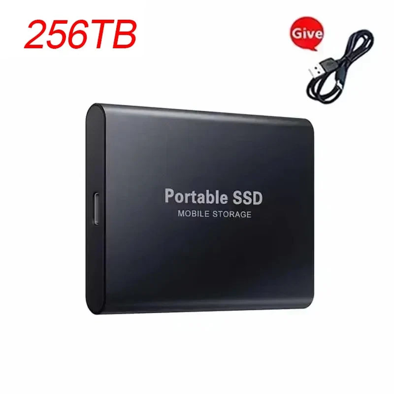 External Hard Drive High Speed Hard Disk 256TB USB3.1 Portable 128TB for Pc/Laptop/Mac/Phone Solid State Disk