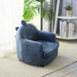 Kids Cartoon Sofa Chair — Children's Toddler Armchair & Learning Stool, Wooden Frame with High-Elastic Foam (22 x 21 x 19.7 in | 56 x 54 x 50 cm)