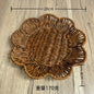Imitation Rattan Fruit Basket Sundry Storage Basket Hand-Woven Storage Box Home Storage Supplies Tabletop Display Rattan Basket