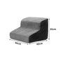 2- & 3-Step Pet Stairs Ramp for Dogs and Cats – Washable Removable Memory Foam Non-Slip Steps