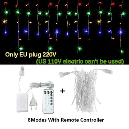 Waterproof LED String Lights 3.5–25m (11.5–82 ft) | Warm White / Cold White / Multicolor | 8 Modes IP65 EU Plug