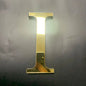 Gold Mirror 3D Letter Wall Stickers – Acrylic Peel & Stick Decor