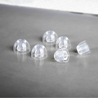 Transparent Liquid Silicone Ear Tips — Soft Noise-Isolating Earbuds Eartips for Earphones