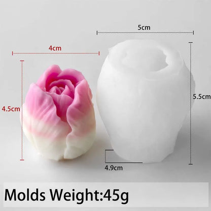 3D Tulip Silicone Mold for Candle Making, Soap, Resin & Plaster Crafts