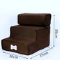 3-Step Pet Stairs for Small Dogs and Cats - Removable Washable Non-Slip Ramp Ladder