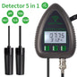 5-in-1 WiFi & Bluetooth Water Quality Monitor — pH, TDS/EC, Salinity, Specific Gravity & Temp for Aquariums, Hydroponics & Aquaculture