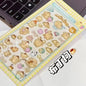 3D Sanrio Hellokitty Kuromi Cinnamoroll Stickers Cute Anime Transparent Jelly Crystal Decorative Sticker Phone Case DIY Kids Toy