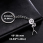 Teamer Funny Middle Finger Stickman Keychain 2025 Cute Trend School Bag Car Key Pendant Couple New Trinket Gift Keyring