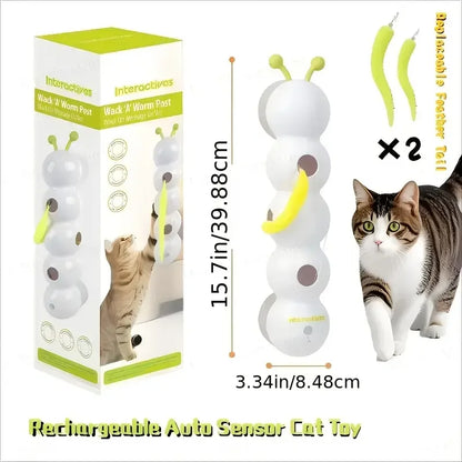 Automatic Motion Sensor Cat Toy — USB Rechargeable Interactive Mouse for All Cat Breeds, Boredom Relief & Exercise