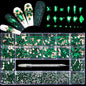 21 Grid Nail Art Rhinestone Set - Multi-Style Flat Bottom Glass Diamonds