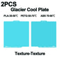 3D Printer Build Plate 257 x 257 mm (10.12 in) Double-Sided Spring Steel — PEI Smooth & Textured, Holographic Options