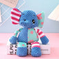 Cute Fox & Elephant Plush Dog Toy - Interactive Squeaky Chew & Teeth Cleaner