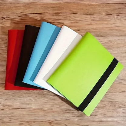 9-Pocket Polypropylene Trading Card Binder - Holds 360 Cards, Side-Loading Pockets, Elastic Strap