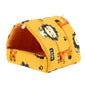 Cute Cartoon Plush Hanging Pet Nest — Warm Small Animal Sleeping Bed for Hamster, Guinea Pig, Rabbit (S/M/L/XL 3.15–7.87 in / 8–20 cm)