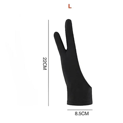 Two-Finger Anti-Touch Drawing Glove — Smudge Guard for Graphics Tablets & Digital Art