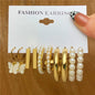 Gold Butterfly & Heart Dangle Earrings Set – Acrylic Drop Jewelry for Women