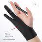 Two-Finger Anti-Touch Drawing Gloves for Tablets – Anti-Fouling Artist Screen Touch Gloves