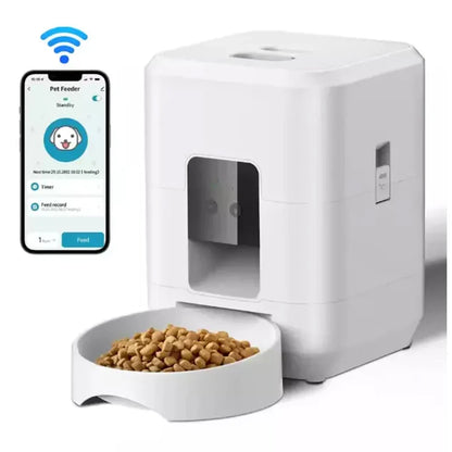 2L (2000g) Automatic Pet Feeder — Smart Programmable Food Dispenser for Cats & Dogs with Portion Control & Voice Recording