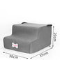 3-Step Pet Stairs for Small Dogs and Cats - Removable Washable Non-Slip Ramp Ladder