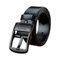 Men's Leather Cowhide Belt 1.5 in (3.8 cm) Metal Pin Buckle - Casual Business Jeans