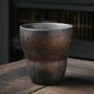 Japanese Style Rough Pottery Espresso & Gongfu Tea Cup Retro Ceramic Mug for Office and Home
