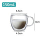Double Wall Borosilicate Glass Mug - Heat-Resistant Insulated Tumbler for Coffee, Tea, Whiskey, Beer & Cocktails - Gift