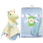 Personalized Newborn Baby Blanket with Name & Custom Stroller Gift Set