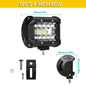LED Light Bar 4/7/12/15/17/20 in (102/178/305/381/432/508 mm) 60–500W 10–32V IP67 Waterproof Flood/Spot Driving Off-Road Truck ATV SUV Boat