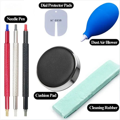 Watch Repair Kit – Rubber Air Blower, Protector Pads, Needle Tool & Cleaning Brush for Watch Care