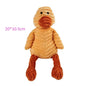 Plush Corduroy Squeaky Dog Toy, Bite-Resistant Animal Plush for Puppies & Small to Large Dogs, Training & Chew Toy