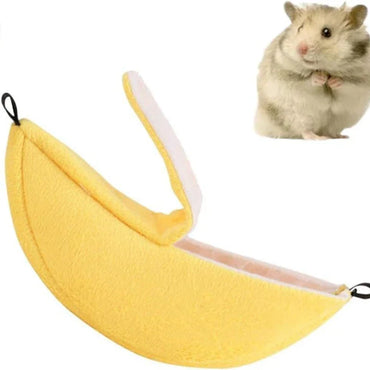 Banana Hammock Pet Bed Fleece Nest for Hamsters, Sugar Gliders, Mice & Small Birds 20 x 6.5 cm (7.9 x 2.6 in)