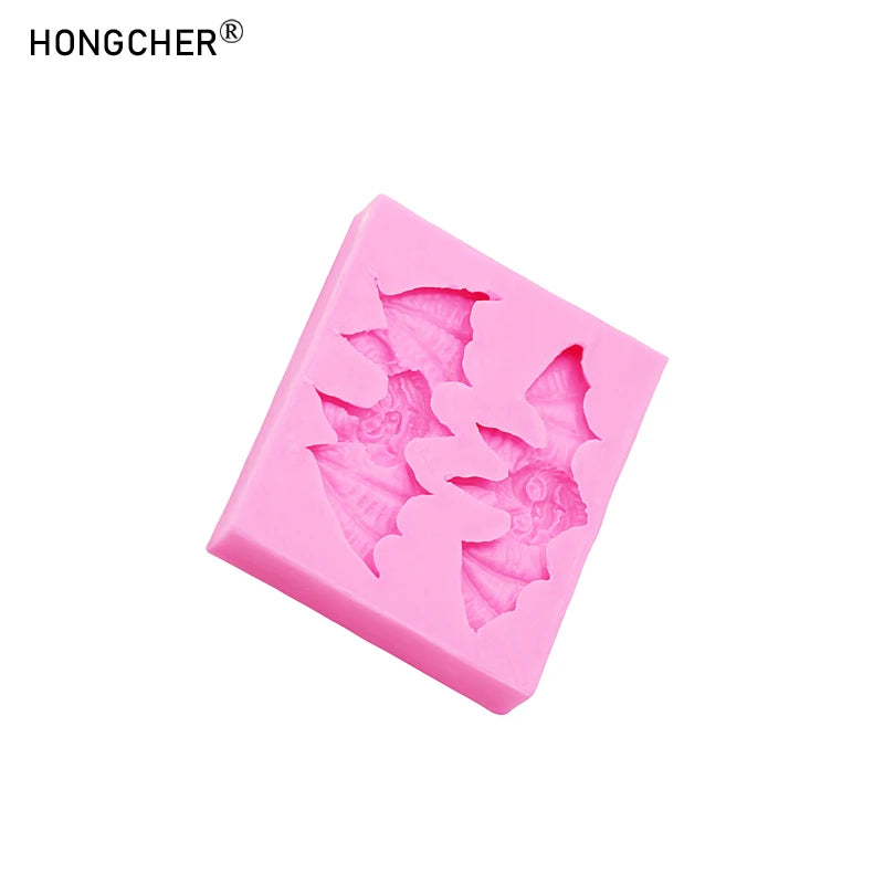 Halloween Bat Silicone Mold, 8.8 × 7.1 × 1.4cm