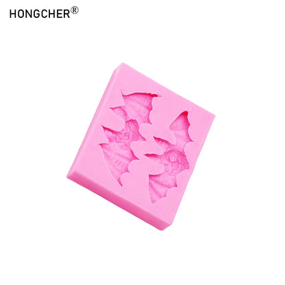 Halloween Bat Silicone Mold, 8.8 × 7.1 × 1.4cm
