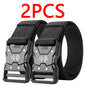 Tactical Waist Belt with Quick-Release Automatic Buckle — 1.5 in (3.7 cm) Durable Unisex Outdoor Belt