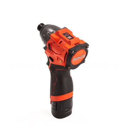 12V Brushless Cordless Electric Screwdriver & Multi-Function Lithium-Ion Drill Driver Set Compatible with 12V Compact Batteries