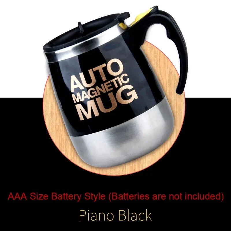 New Self Stirring Coffee Mug USB Rechargeable Stainless Steel Auto Mixing Blender Cup for Home Office Christmas Birthday Gift