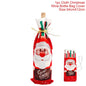 Merry Christmas Decoration for Home 2024 Santa Claus Wine Bottle Cover Snowman Stocking Gift Holders Xmas Navidad Decor New Year