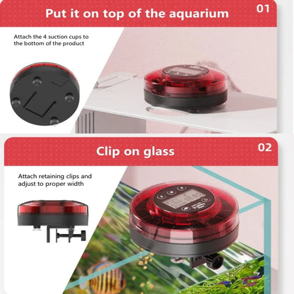 Automatic Aquarium Fish Feeder – USB Rechargeable Food Dispenser with Timer & LCD, 200g (7.1 oz)