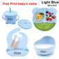 Baby Feeding Plate Set Suction Bowl Silicone Tableware 6PCS