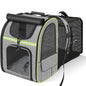 Expandable Cat Carrier Backpack with Shade Cover, Breathable Mesh Pet Travel & Hiking Bag