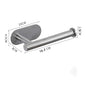 Stainless Steel No-Drill Self-Adhesive Wall-Mount Paper Towel & Toilet Roll Holder