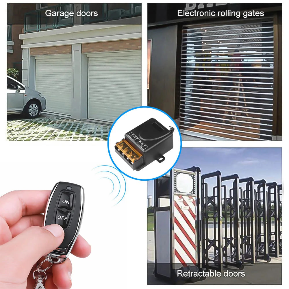 AC 220V Relay Wireless Remote Control Switch System RF 433Mhz Transmitter On Off for Water Heaters Ceiling LED Lamp