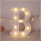 21.8cm White LED Letter&Number Night Lights,Battery Powered Decoration Lights,Wall Lights For Wedding,Birthday,Party,Christmas